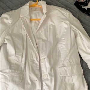 3/4 jacket in white